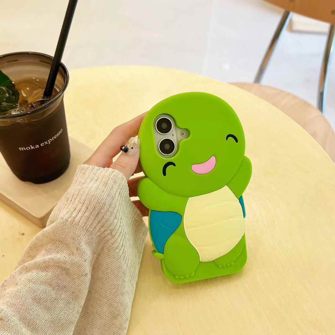 Cute Baby Dino Silicon Designer Phone Case for iPhone